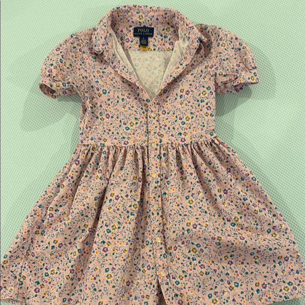 Polo by Ralph Lauren Pink Tan Casual Sundress